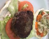 Foto del paso 3 de la receta: Hamburguesa con vegetales en pan de claras 🤪
