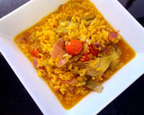 Foto del paso 4 de la receta: Arroz caldoso de verduras con caldo de sobras de pavo asado
