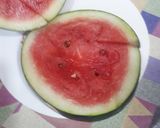 A picture of step 1 of Watermelon smoothie.