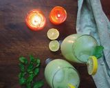 A picture of step 3 of Tangy sattu drink.