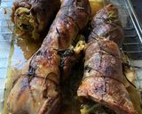 Göngyölt dagadó - medvehagymás bulgúrral recept fázis 5 fotója