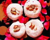 A picture of step 2 of Rose Sandesh.