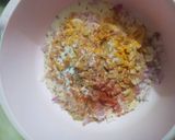 A picture of step 2 of Rava chilla.