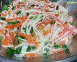 Hình bước làm 2 của món Chả cua giả rán 맛살전