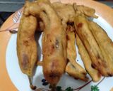 A picture of step 3 of Mirchi Bhajiya (Stuffed Chili Fritters).