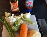 A picture of step 1 of Economical Crunchy spicy vinegrette veg salad.