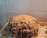Foto del paso 11 de la receta: Torta deleite con triple rellenos decorada con ganache de chocolate blanco y frambuesas