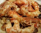Foto del paso 2 de la receta Noodels Gamberos con Espárragos Verdes al Vermout Rojo