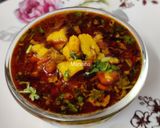 A picture of step 12 of Moong Dal Vadi Curry.