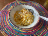 Huevos revueltos con queso