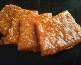 A picture of step 4 of Coconut Chikki.