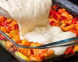 Pas rețetă Piept de pui cu cartofi, legume și sos Bechamel 4 fotografie