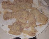 A picture of step 3 of Lamb Chops Milanese.