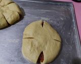 Foto langkah ke 8 dari resep Roti Bunga Tanpa Ulen (Minyak).
