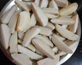 A picture of step 1 of Arbi chops (Seppan-kizhangu/ Colocasia).