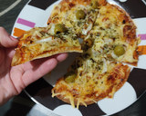 Foto del paso 3 de la receta: Pizza con base de tortita de trigo en freidora de aire