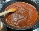 Une image de l'étape 14 de Sauce barbecue aux tomates, oignons rouges et sirop d'érable.