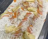 A picture of step 4 of Sweet Potato and Potato Gratin Dauphinois.