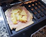 Foto del paso 1 de la receta: Waffles semi integrales rellenos de Jamón y Queso
