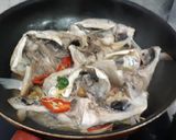 樹子醬燒虱目魚頭的食譜步驟3照片