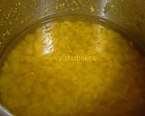 A picture of step 8 of Maharashtrian Lunch Thali of Bhakri, Vangyache Bharit, Phodniche Varan, Gul aani Tup.