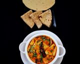 A picture of step 5 of Kathiyawadi Papad ki Sabji.