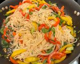 A picture of step 5 of Chicken and Thai Noodles.