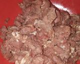 A picture of step 1 of Kufta kebab.