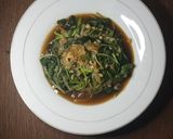 Foto langkah ke 4 dari resep Bayam Saus Lada Hitam.