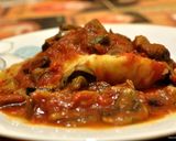Foto del paso 3 de la receta Bacalao en salsa de tomate con setas