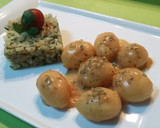 Foto del paso 7 de la receta: Rape al ajo y perejil con patatas a la pimienta