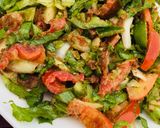 A picture of step 1 of Lettuce salad (locally).