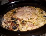 A picture of step 2 of Chicken Artichoke Pesto Pasta (crocpot).