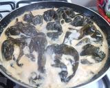 A picture of step 6 of Chiles Rellenos with Milk.