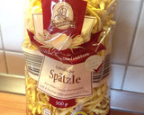 A picture of step 3 of Peter's Käsespätzle.