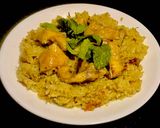 Hình bước làm 9 của món Cơm gà Pilaf (Malaysia)