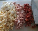 A picture of step 1 of Gateau di patate (potato bake).