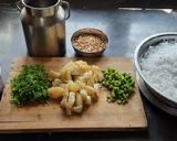 A picture of step 1 of Sabudana khichadi.
