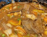 A picture of step 4 of My leftovers beef and chicken curry.