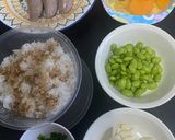 รูปขั้นตอนการทำที่ 1 ของ ข้าวผัดไข่ ถั่วแระ
