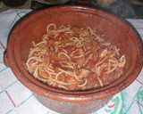 Foto del paso 9 de la receta: Espaguetis con salsa a la napolitana con panceta
