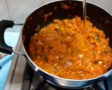 A picture of step 5 of Pav bhaji fondue.