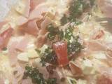 Tarta de jamón y queso