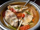 Canh cá chẽm nấu 🍅