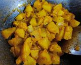 A picture of step 3 of Kaddu ki Sabji.