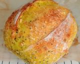 Foto langkah ke 17 dari resep Kunyit Jinten Hitam Italian Herbs Cheese Sourdough Bread.