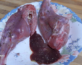 Foto del paso 1 de la receta: Conejo en ensalada con vinagreta de mostaza (airfryer)