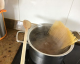 Foto del paso 1 de la receta: Espaguetis con pollo <agridulce >