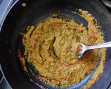A picture of step 4 of Kadai Paneer.