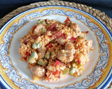 Foto del paso 9 de la receta: Arroz con longaniza, jamón y habas